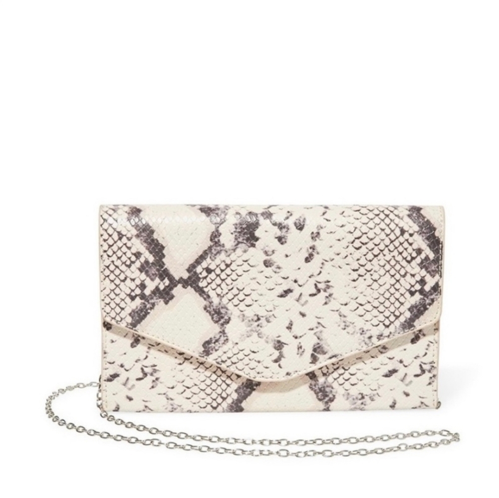 Steve Madden Snakeskin Pattern Chain Shoulder Bag - image 3
